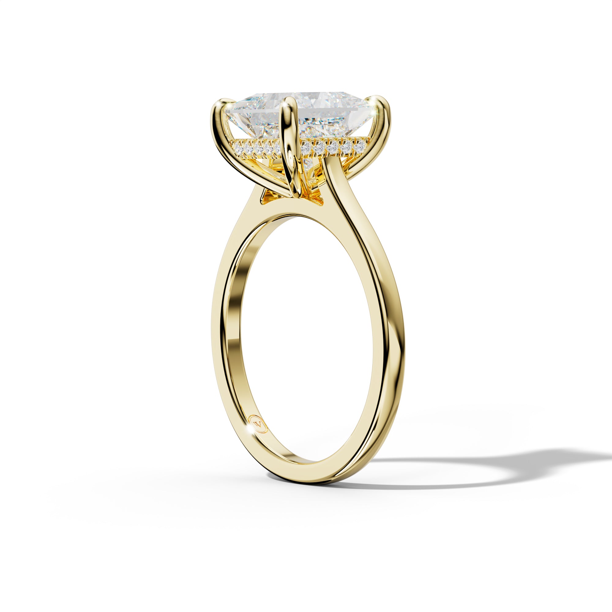 Lilly Princess Cut Engagement Ring